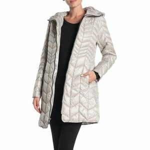 Kenneth Cole Hooded Puffer Coat